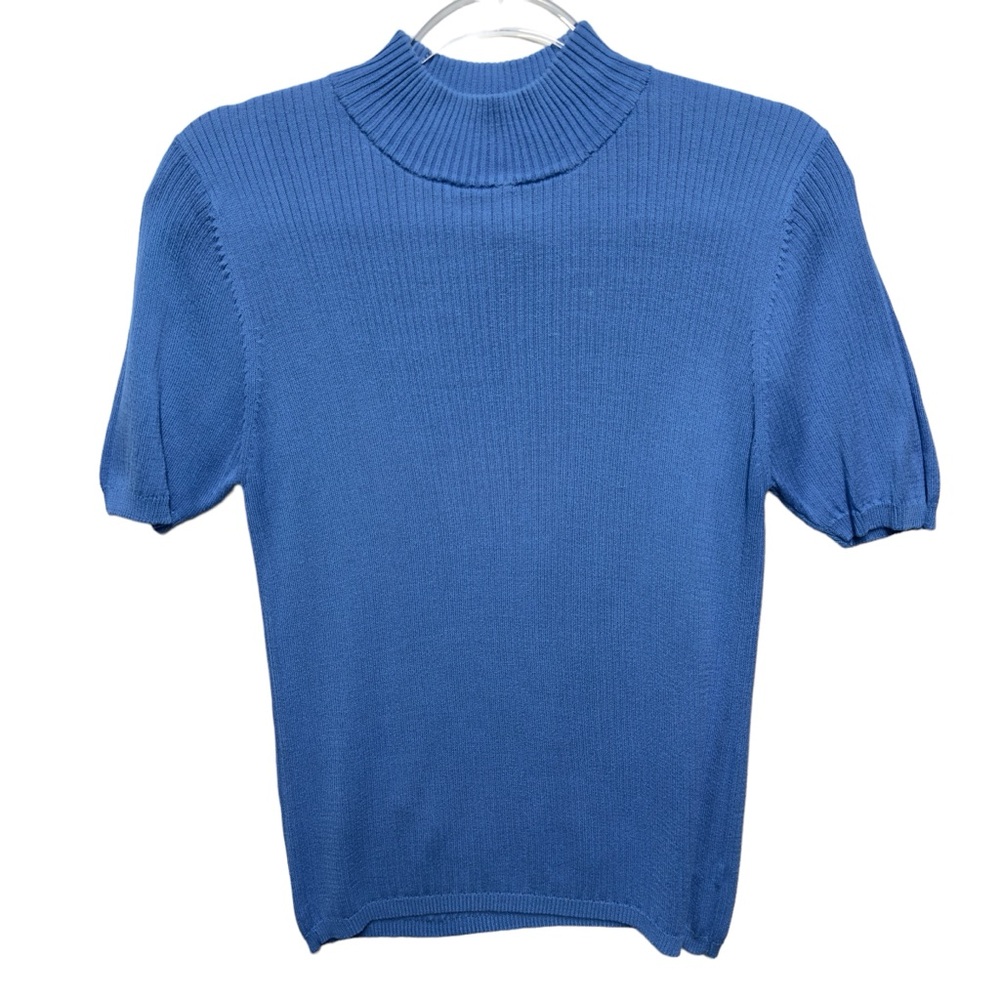 Pure Silk Ribbed Knit Top Sweater Pullover Jumper
